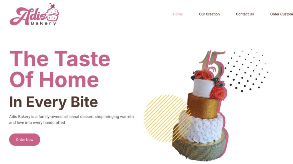 Adis Bakery website
