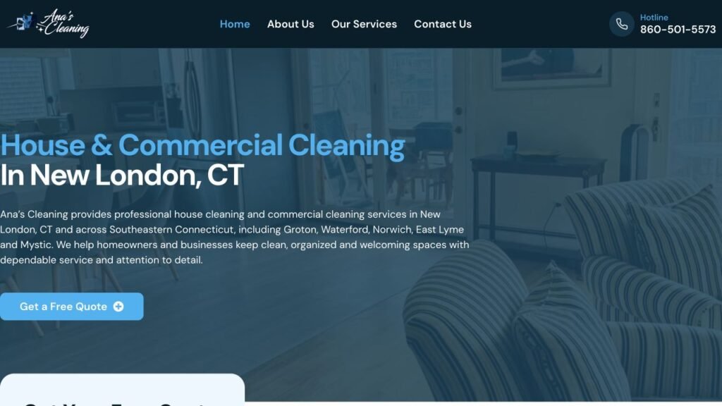 Ana’s Cleaning website
