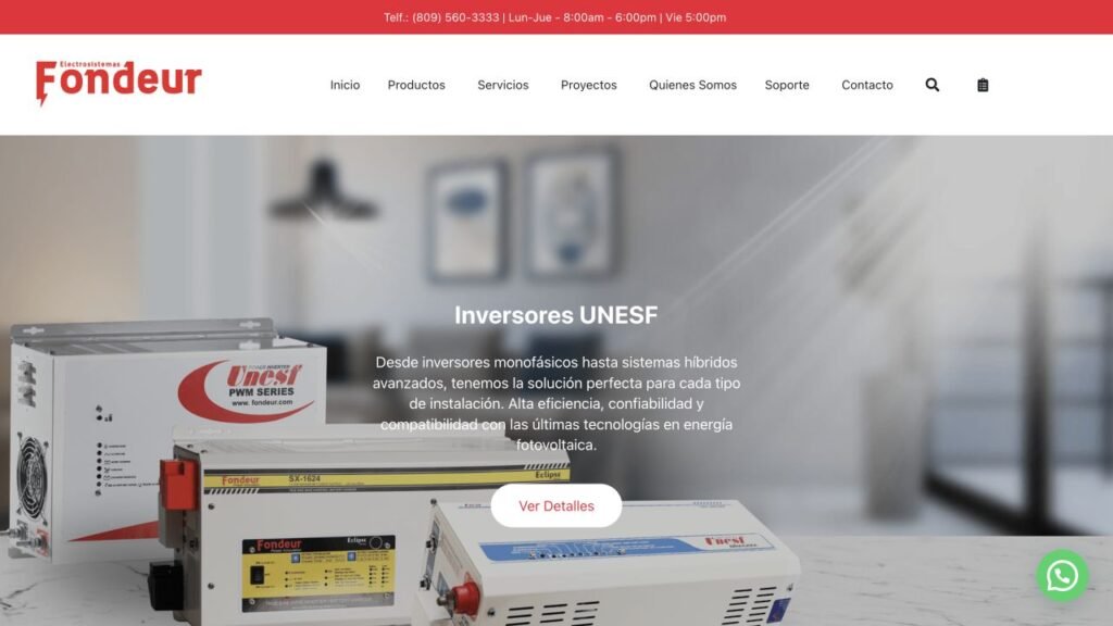 Fondeur website