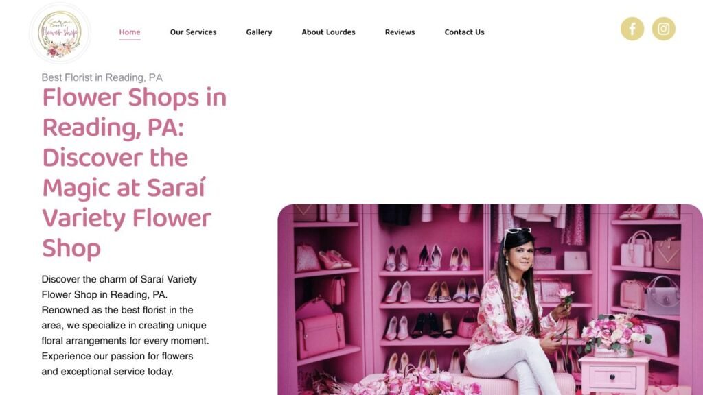 Sarai Flower website