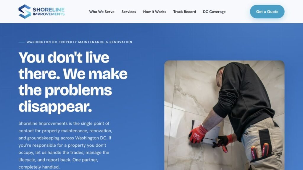 Shoreline Improvements website
