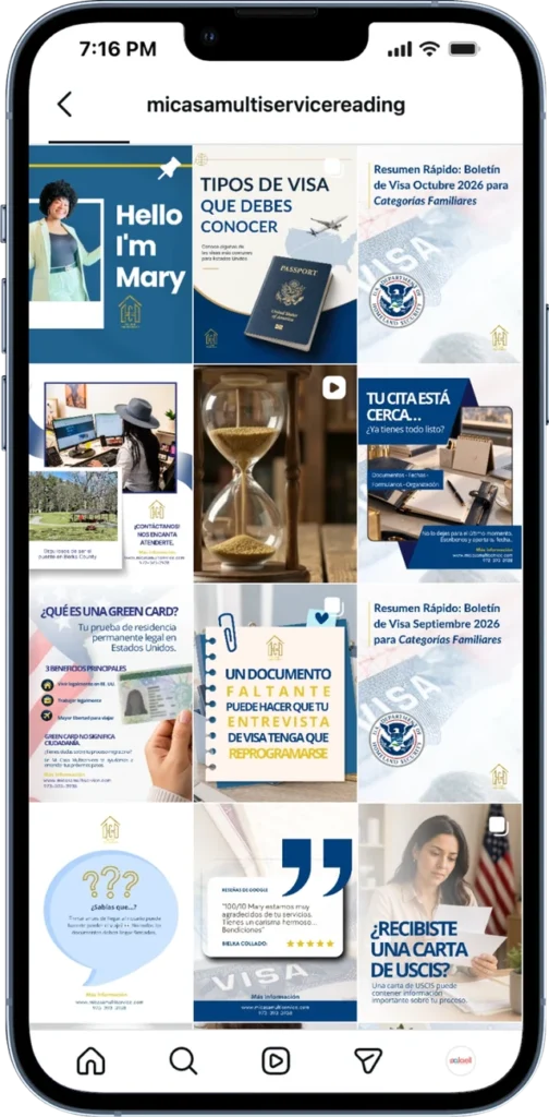 Mi Casa Multiservice Instagram profile and content