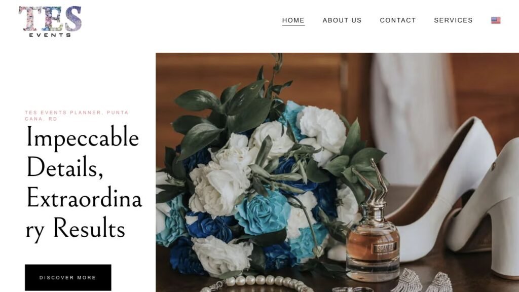 TES Events Planner website